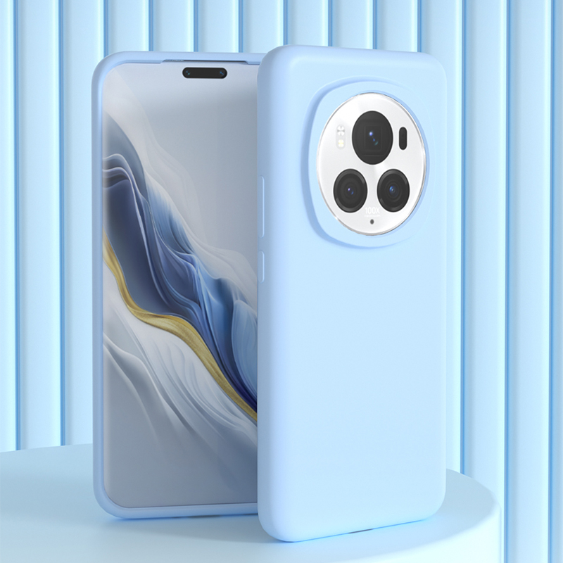 Para Honor Magic 6 Pro funda suave de silicona líquida Premium con flocado dentro de la carcasa protectora para Honor Magic6