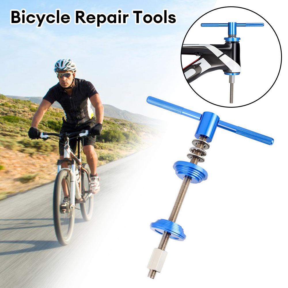 Strumento per la rimozione dell'installazione della serie sterzo della bicicletta Strumento per il movimento centrale della bici Pressa per cuffie MTB Estrattore per cuscinetti per bici da strada Strumenti per biciclette