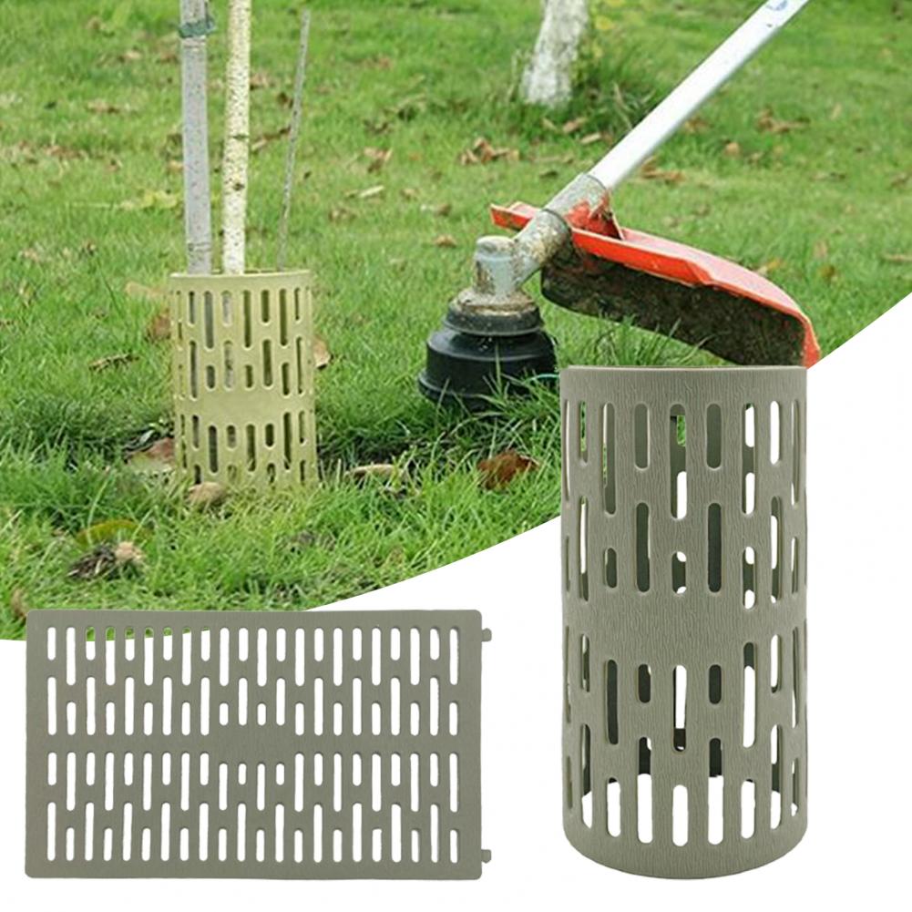 Adjustable Tree Trunk Protector Flexible Plastic Universal Sapling Guard Hollow Resizable Fence for Garden