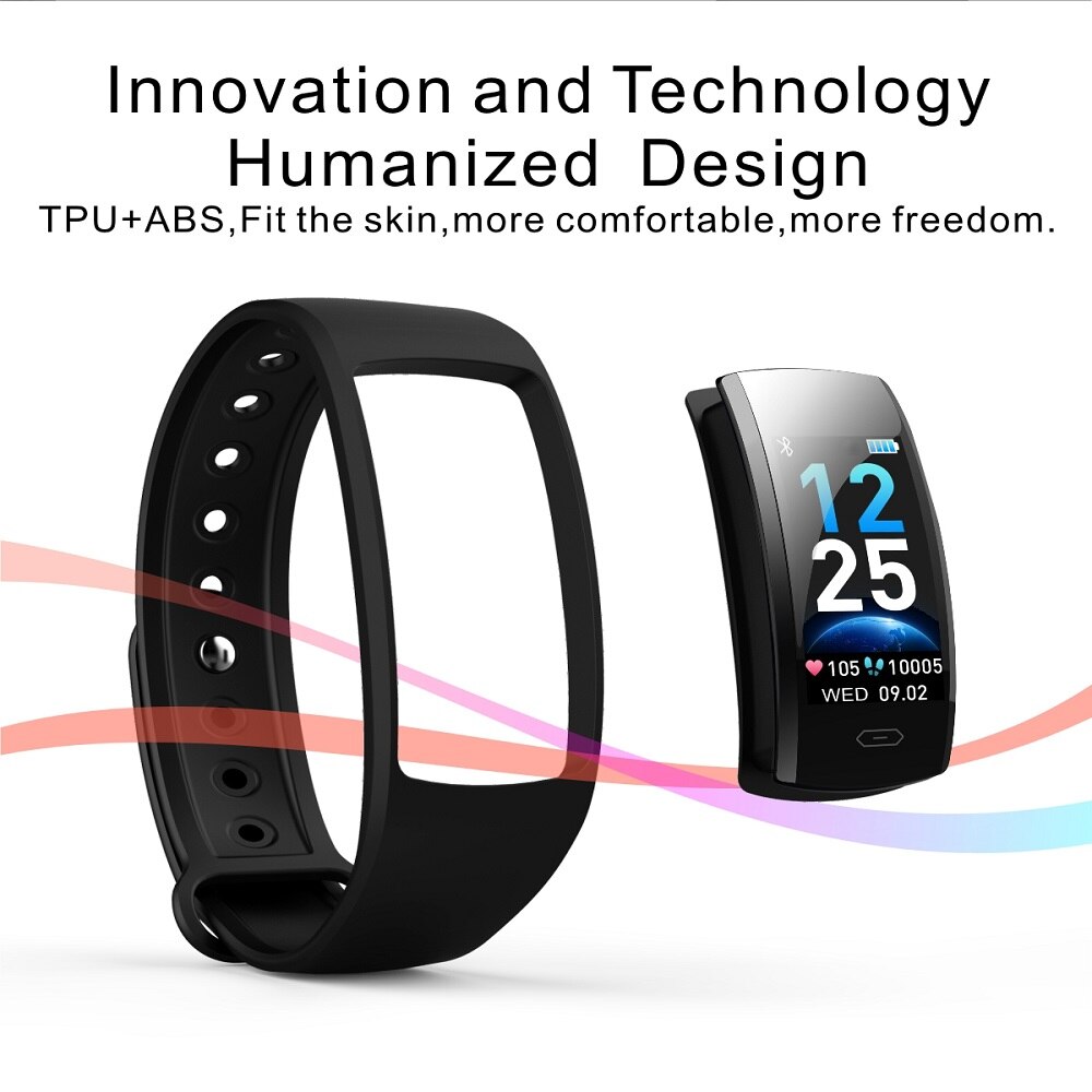 TISHRIC QS90 PLUS Smartband Sport Tracker Blood Pressure Measure Waterproof Women Men for Xiaomi/Huawei/Iphone 7 Smart Bracelet