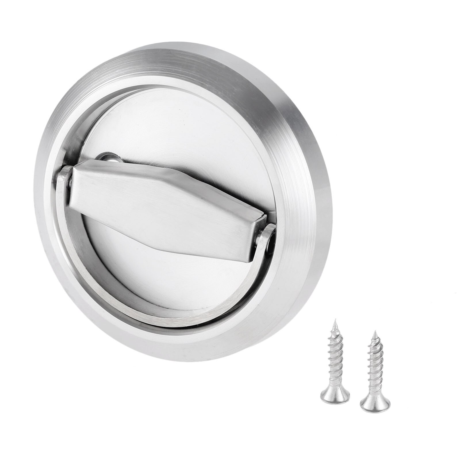 FarBoat 2 stks verzonken verzonken trekt ronde ingebedde verborgen verborgen handgrepen voor brandwerende deur kast kast (74 mm/2,9 inch OD goud