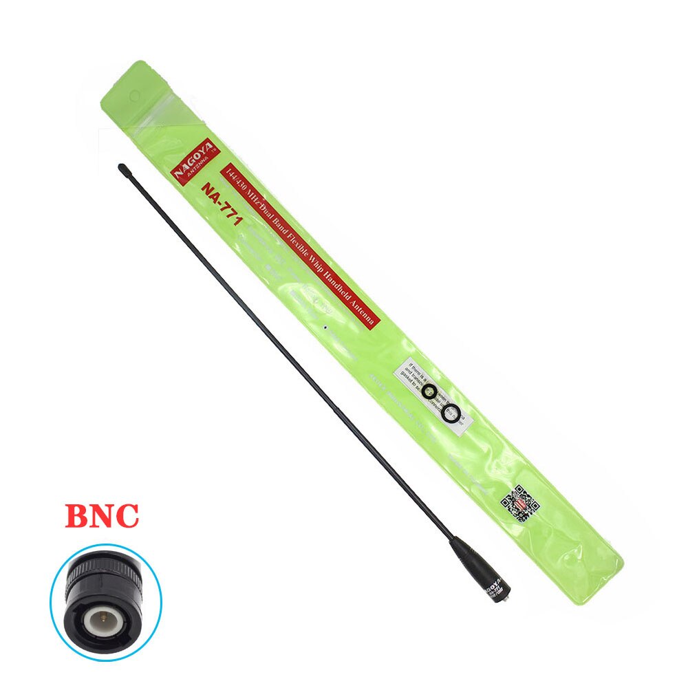 D'origine NAGOYA antenne Bi-bande NA-771 SMA-F SMA-M BCN ajustement pour Baofeng UV-5R UV-82 UV-3R VX-3R VX-7R antenne bi-bande: BNC  Connecter