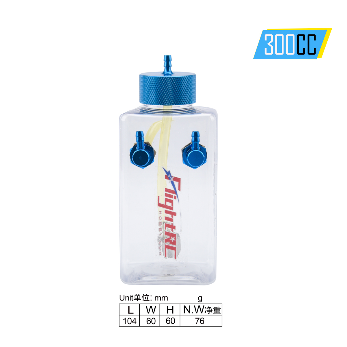 Réservoir de carburant essence bouteille en plastique Transparent 300/400/500/600/750/1000/1600ML/CC CNC en alliage d'aluminium pour avion à gaz et Nitro 1 pièce