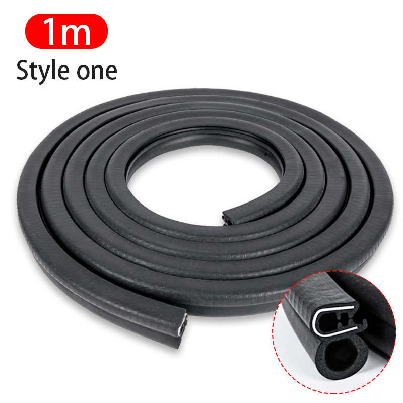 SEAMETAL 5m Auto Tür Gummi Dichtung Streifen Universal Schalldichte Abdichtung Streifen mit Seite PVC Birne für Auto Tür Boot hause Dichtstoffe: Grau