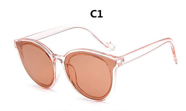 Farve luksus top katteøje briller solbriller kvinder mærke blå hav solbriller dame kvinde oculos de sol  uv400: C1