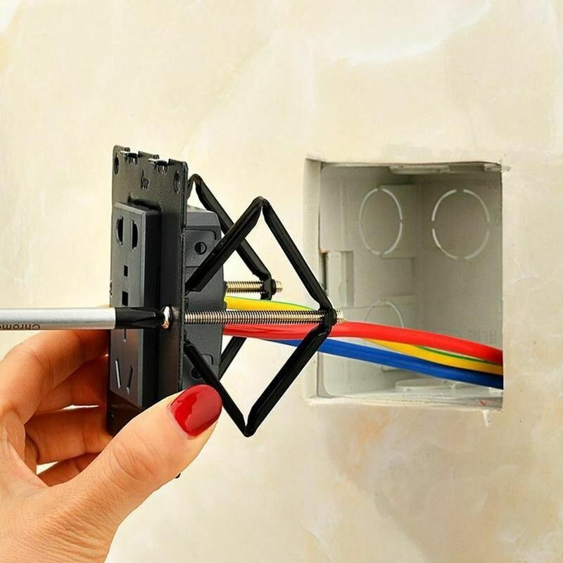 6/10 unids/caja de montaje en pared interruptor caja de herramienta de reparación de apoyo secreto mecánico electricista casa accesorios de interruptor Cassette Rod Stas K9Z1