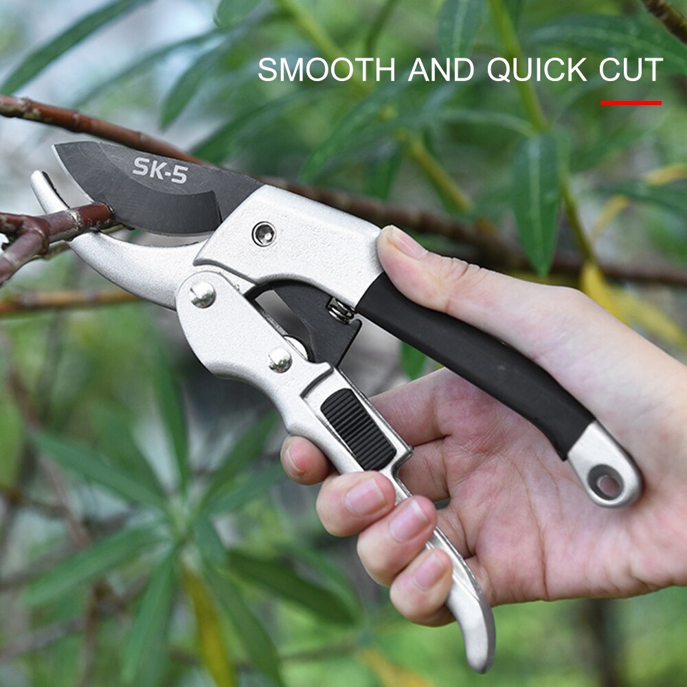 Anvil Pruner Hand Pruning Shears Branch Trimmer Tree Limb Cutter Scecateur Gardening Tool Cut Up to 3/4" for Patio Lawn Garden