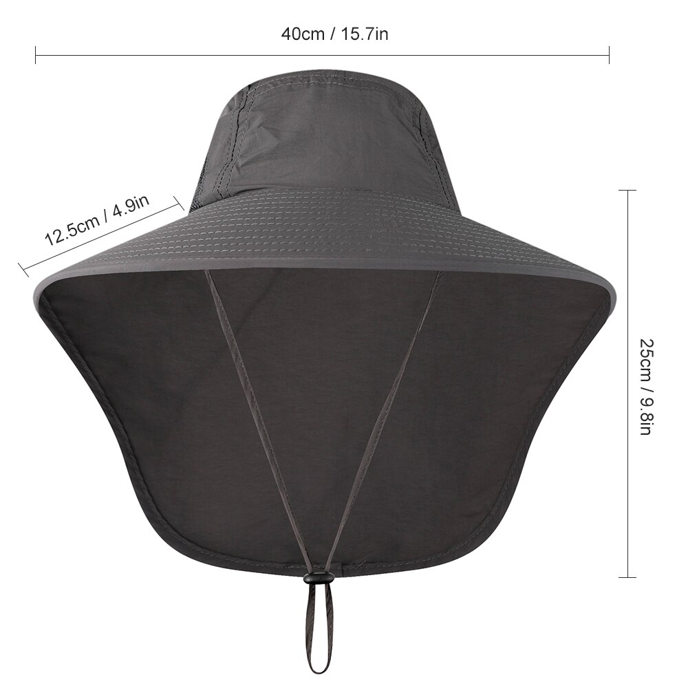 Wide Brim Unisex Sun Hat Fishing Cap with Neck Flap for Travel Camping Hiking Boating fishing cap Carp Fishing Pesca