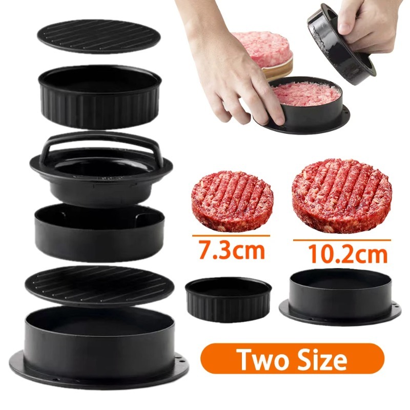 Runde Hamburger Burger Presse Rindfleisch Grill Lebensmittelqualität ABS Hamburger Helfer Fleischpresse Schnitzel Patty Maker Form Küchenhelfer