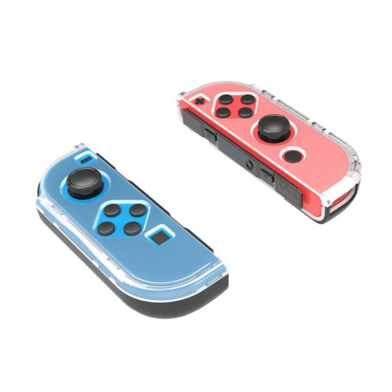 Teilt Griff fallen Für Schalter OLED transparent Hardshell PC Gamepad Schutzhülle Anti Scrach Griff Hülse Schutz