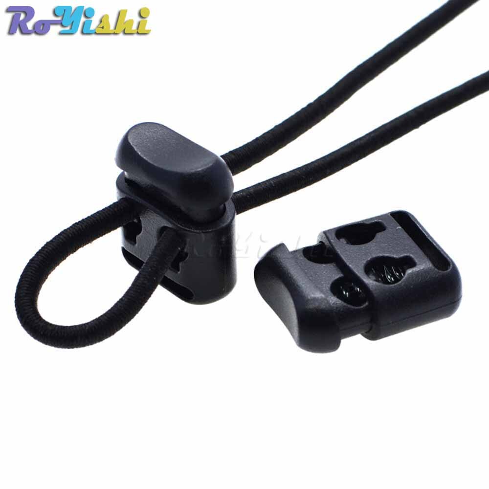 Fechadura com fecho de 2 buracos, clipe de alternância, fivela, cabo de bloqueio, fechadura, preto