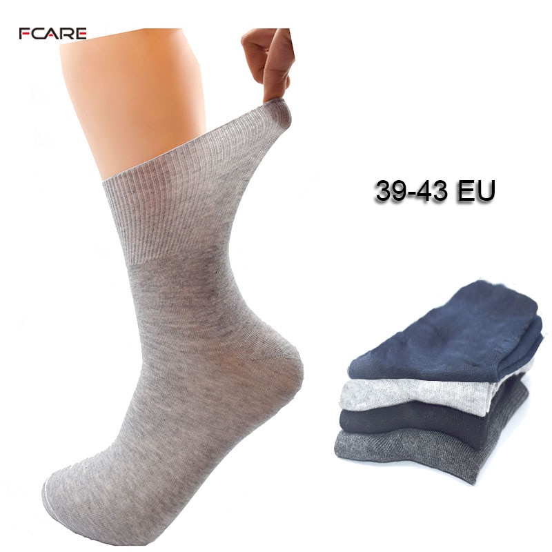 10 PCS = 5 pairs 39-43 EU size Mannen katoen hypertensie diabetes sokken met geen bindende top Crew sokken Diabetische sokken