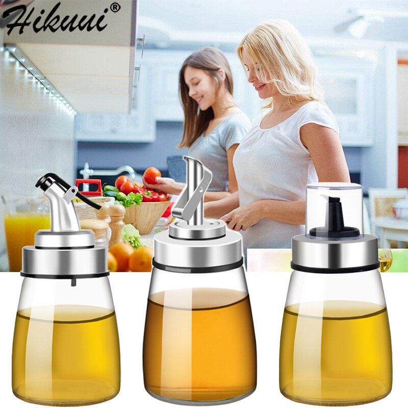 Mini Cooking Seasoning Bottle Oil Dispenser 180ML Sauce Olive Oil Botella Glass Bottles for Vinegar Kitchen Tool Accessories