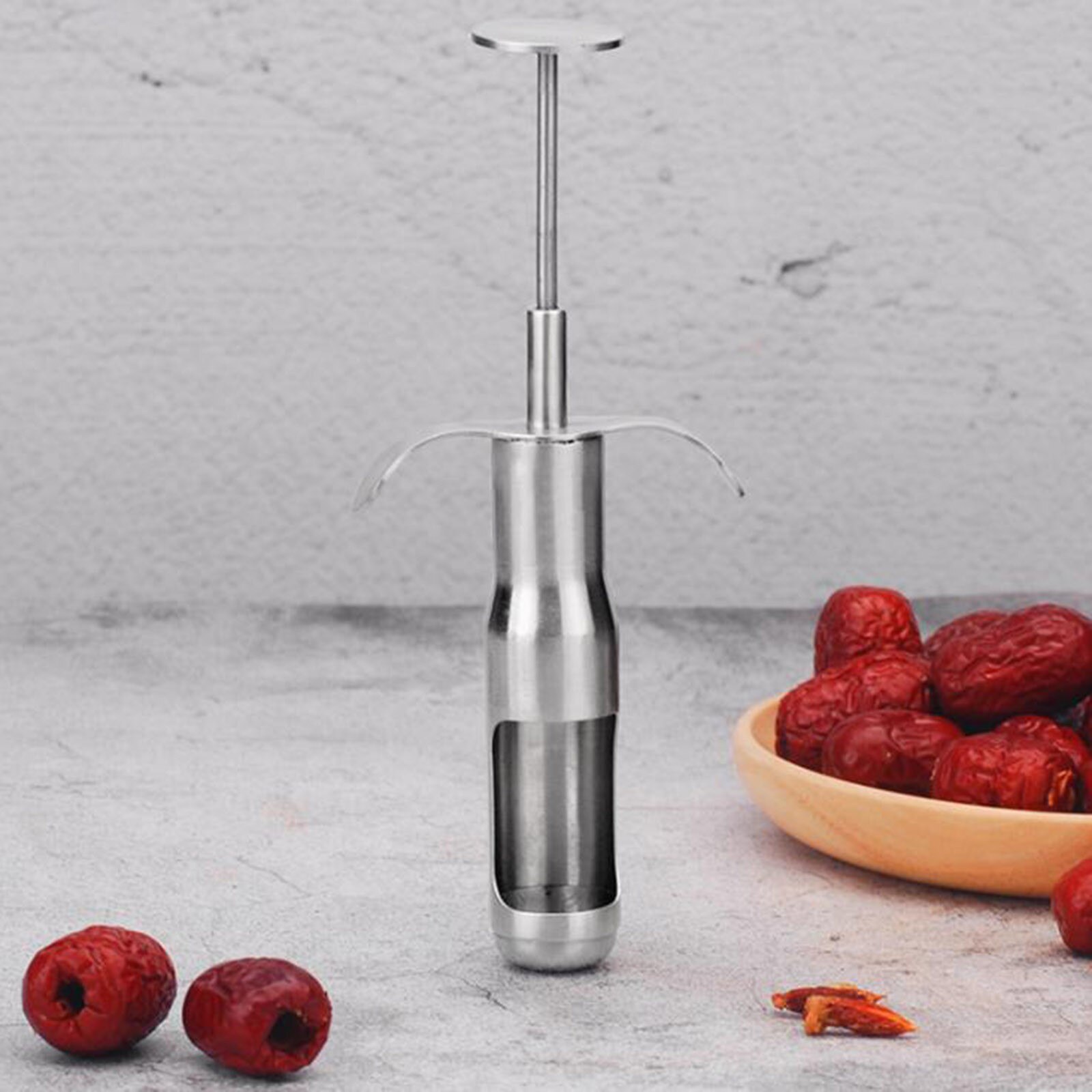 Cherry Pitter Stainless Steel Kitchen Utensils Red Dates Cherries Olive Core Remover Seed Push Out Tool Accessories