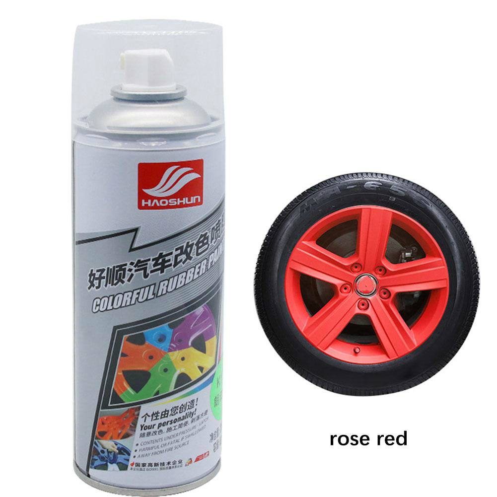 Auto hjul spray film bil dæk farve skift hjulnav maling blå grøn gul guld rød: Rosenrød
