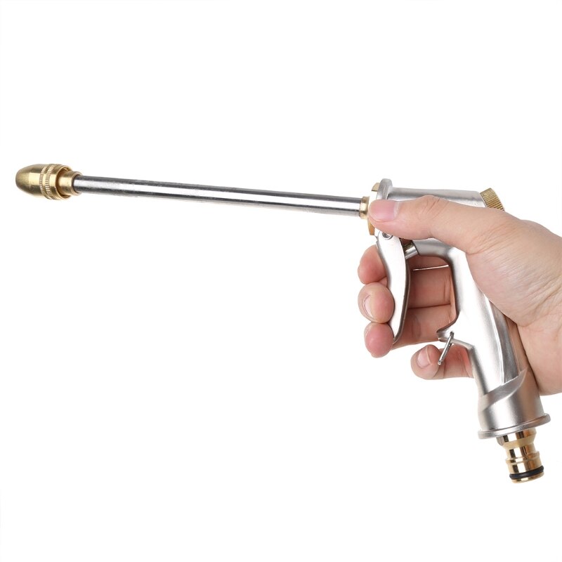 High Pressure Metal Hose Long Rod Nozzle Gun Water Power Sprayer Car Washer Lawn