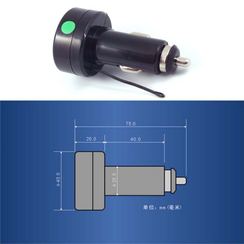 Digitale Auto Voltmeter Thermometer Temperatuur Meter Batterij Monitor Rood Blauw Led Dual Display 2 In 1 DC 12 V 24 V Auto Voltmeter