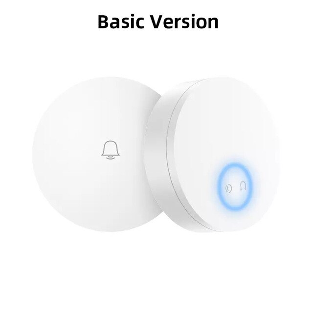 Xiaomi Linptech Wireless Doorbell Self-Generating Smart Door Bell Transmitter Memory Function Wifi Version Connect Mijia APP: Basic US