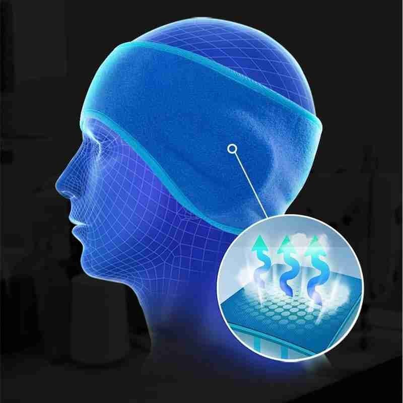 Diadema elástica deportiva para correr, orejeras, resistente al viento, banda para el pelo de lana cálida, para correr al aire libre, esquiar