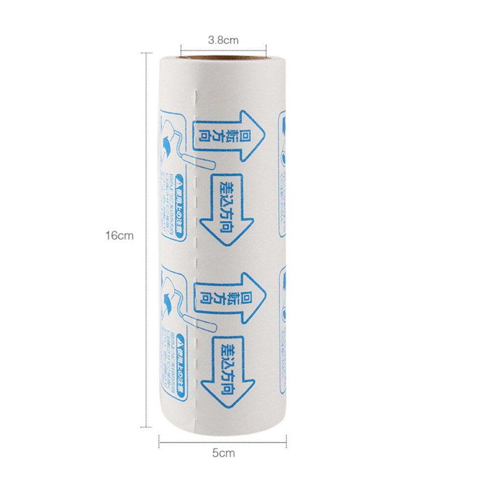90 Sheets Sticky Paper Practical Safe Convenient Useful Roller Adhesive Paper Lint Roller Sticky Paper Hair Remover Accessories