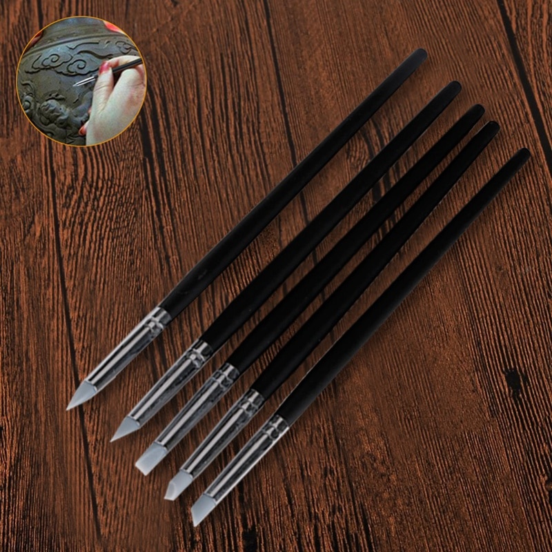Conjunto de herramientas de escultura de arcilla 28 Uds manualidades Kit de herramientas de modelado y tallado herramientas de cerámica y mango de madera herramientas para moldear arcilla