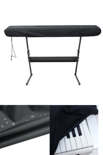 Stofkap Voor Waterdichte Verstelbare Piano Toetsenbord Voor 61/88-Toetsenbord Zwart