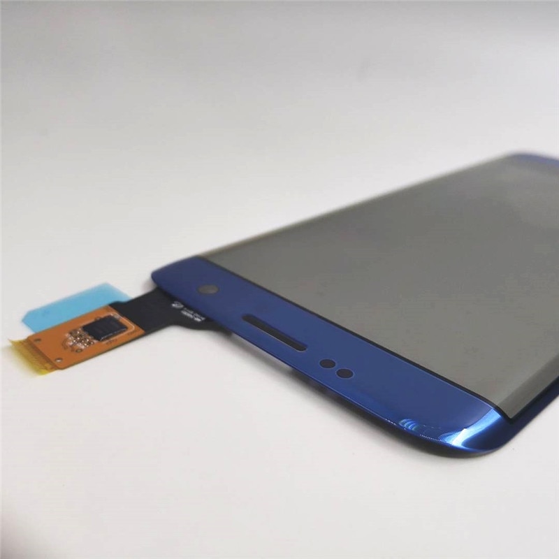 100%  testade 5.5 tum för samsung galaxy  s7 edge  g935 g935f pekskärm digitizer lcd ytterpanel frontglas+logotyp