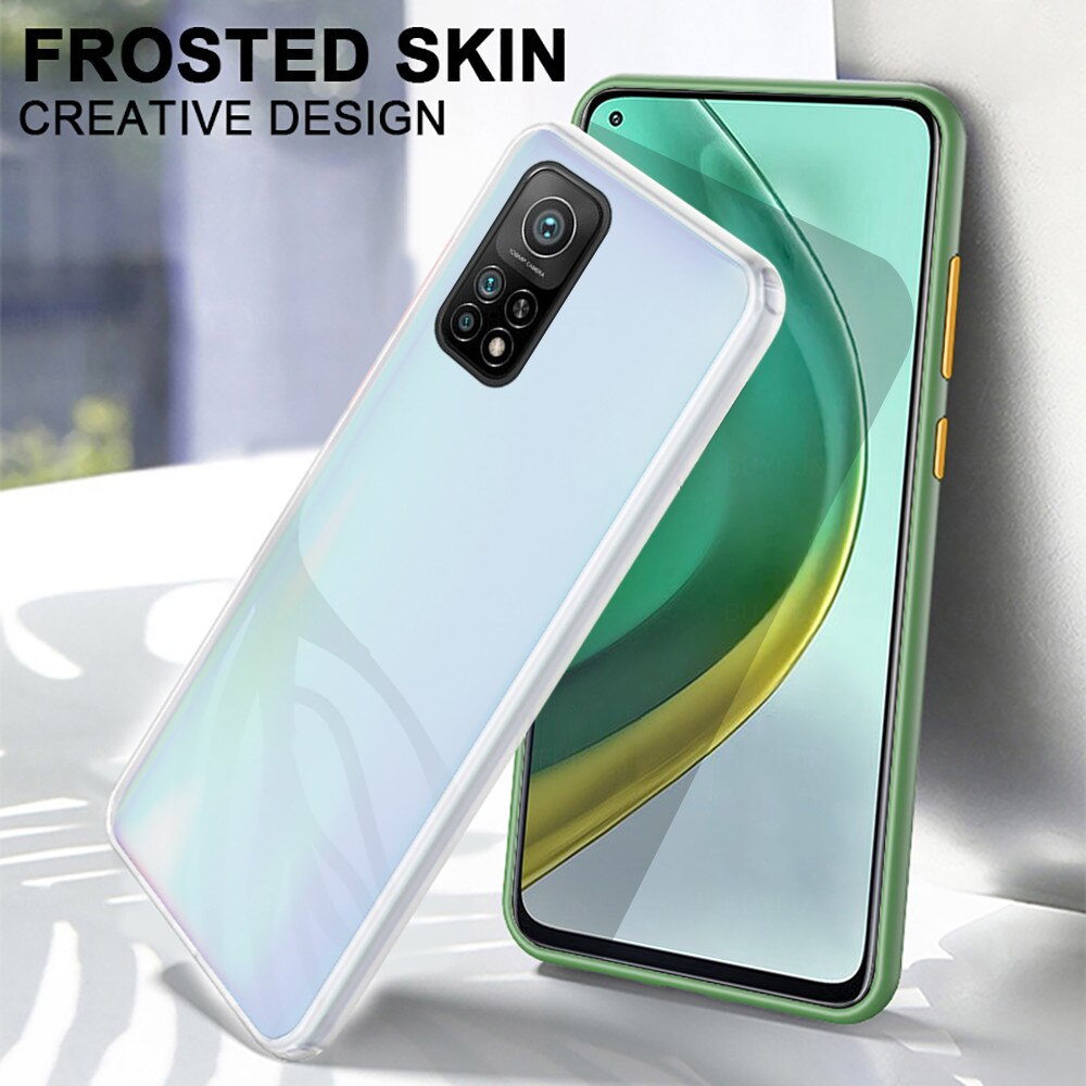 Mi10t pro case przezroczyste matowe pokrowce na xiaomi mi 10 t 10 t pro case silikonowe, odporne na wstrząsy coque fundas na xiaomi10t pro capas