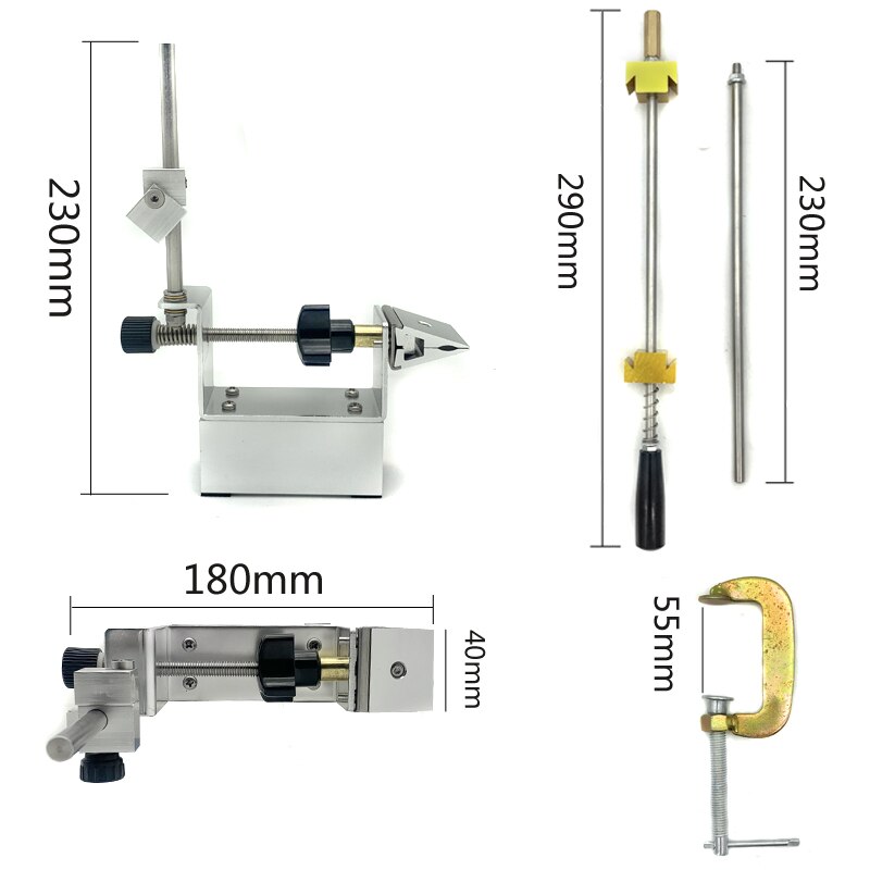 Fixed Knife Sharpener Angle Sharpeners Sharpening System Grit 240/1000/3000/5000# Diamond Stone White Alundum