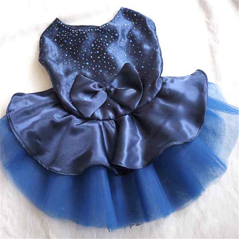 Vestidos de princesa para perros, ropa de perro de colores de alta luminosidad, vestido de princesa con tutú y lazo, falda para de boda, ropa para mascotas, superventas