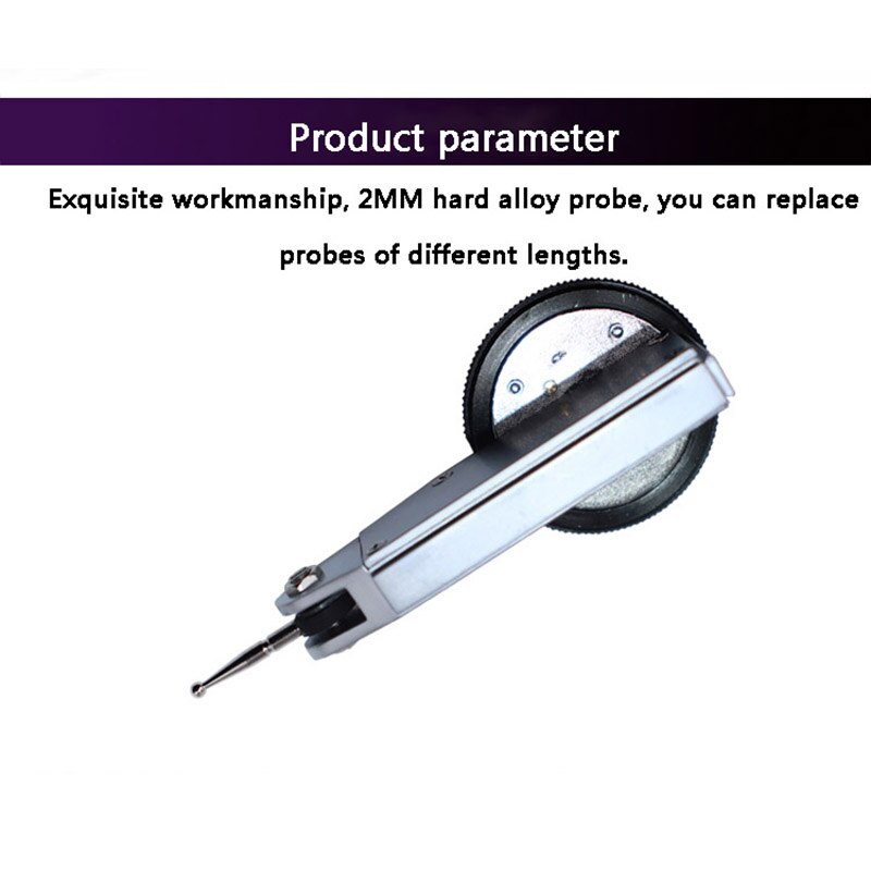 Dial Indicator Lever Calibration Indicator High Precision Dial Dial Indicator Measuring Instrument 0-0.8mm One Piece CH