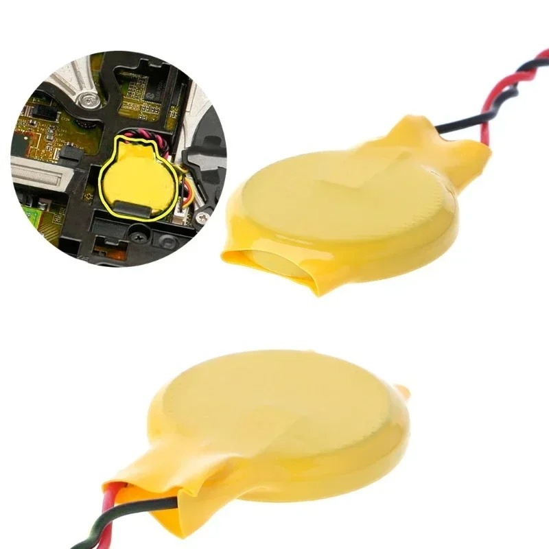 5 Baterias CR2032 CR2025 CR2016 com Fio, Bateria de BIOS/CMOS de 2 Pinos para Placa-Mãe de Laptop com Fio, Bateria de Botão Desmontável
