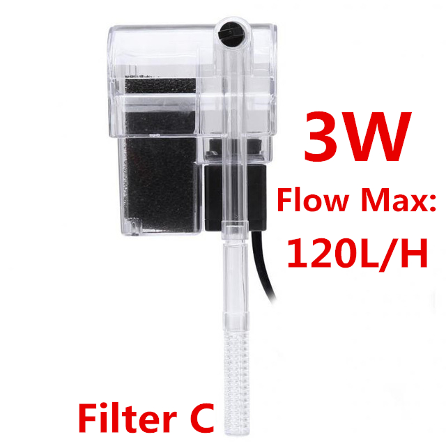 Aquarium dompelpomp 3- in -1 externe hangende vistank powerfilter waterval externe aquarium luchtpomp: Filter -3w / Ons stekker