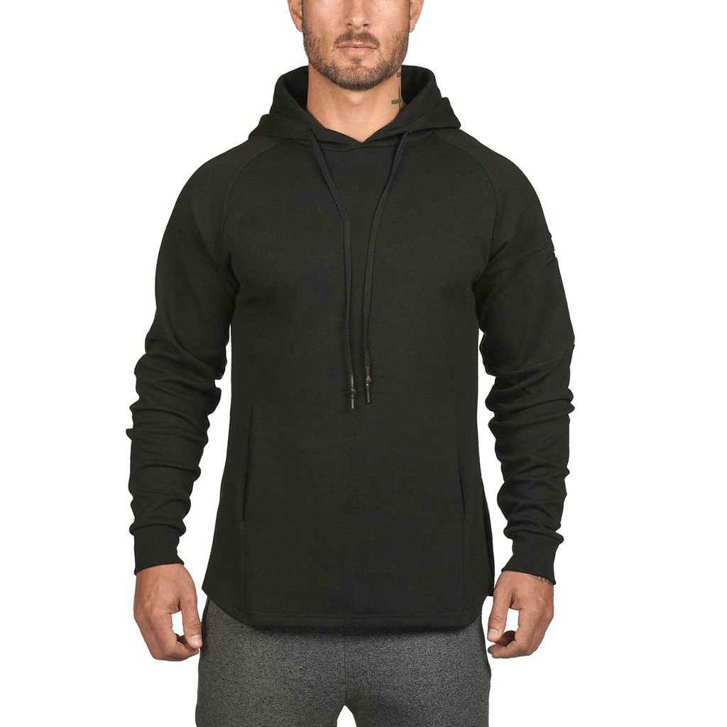 Men's Hoodie Sweatshirt - Breathable - Gym Training Fitness Bodybuilding - Zipper Pullover