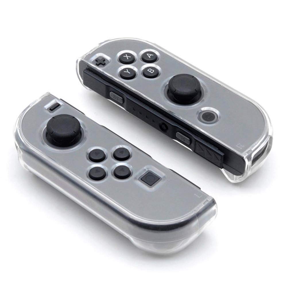 Kryształowy futerał na przełącznik robić Nintendo Joycon pokrywa twarda obudowa PC kompatybilny przełącznik Nintendo radość-kon uchwyt robić kontrolera przezroczysta osłona: Default Title