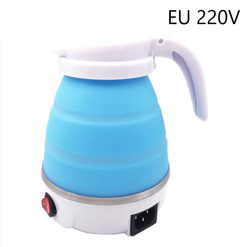 Electric kettle foldable silicone portable water kettle 600ml mini small  electric kettles travel water boiler camping kettle ce