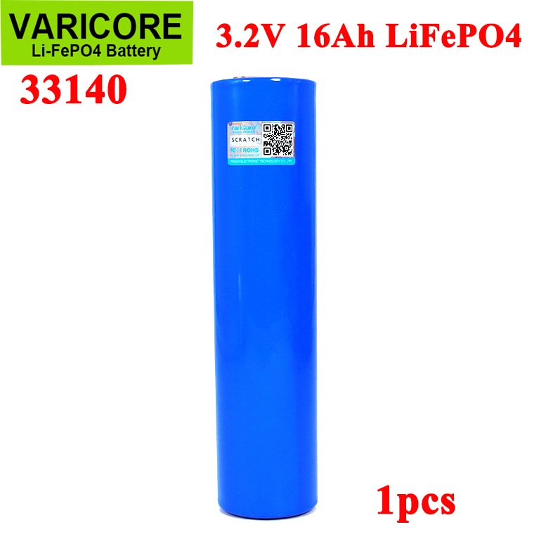 VariCore-Batería de 3,2 V, 33140, 15Ah, celdas lifepo4, fosha de litio-hierro, 16000mAh para 4S, 12v, herramientas eléctricas de patinete eléctrico, 1 ud.
