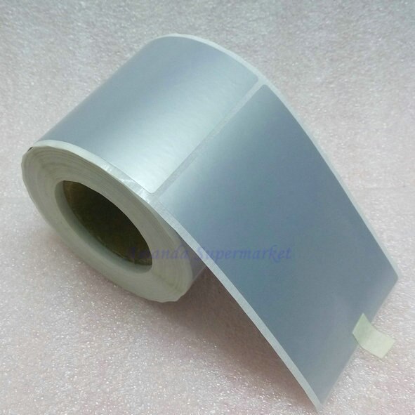 Étiquette autocollante argent mat en PET, 75x100mm, 250 pièces, 3x4 pouces, résistant à l'eau, à la déchirure et à l'huile