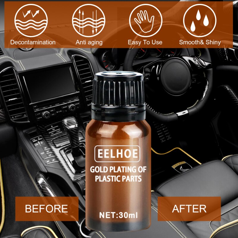 10/20/30ml Car Dashboard plastic care agent Car Plastic Parts Refurbish Agent Coating Paste Maintenance Cleaner