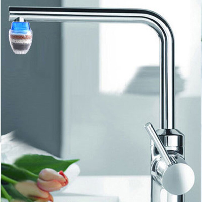 Filtration Eau Robinet Sans Danger Filtre à Eau Robinet Avec Charbon Actif - Purificateur Maison 13,9cm Transparent Filtre Charbon Actif Robinet