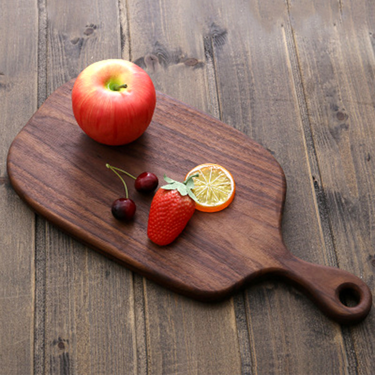 Black Walnut Chopping Blocks Kitchen Wood Food Plate Wooden Pizza Sushi Bread Whole Wood Tray Cutting Board No Paint