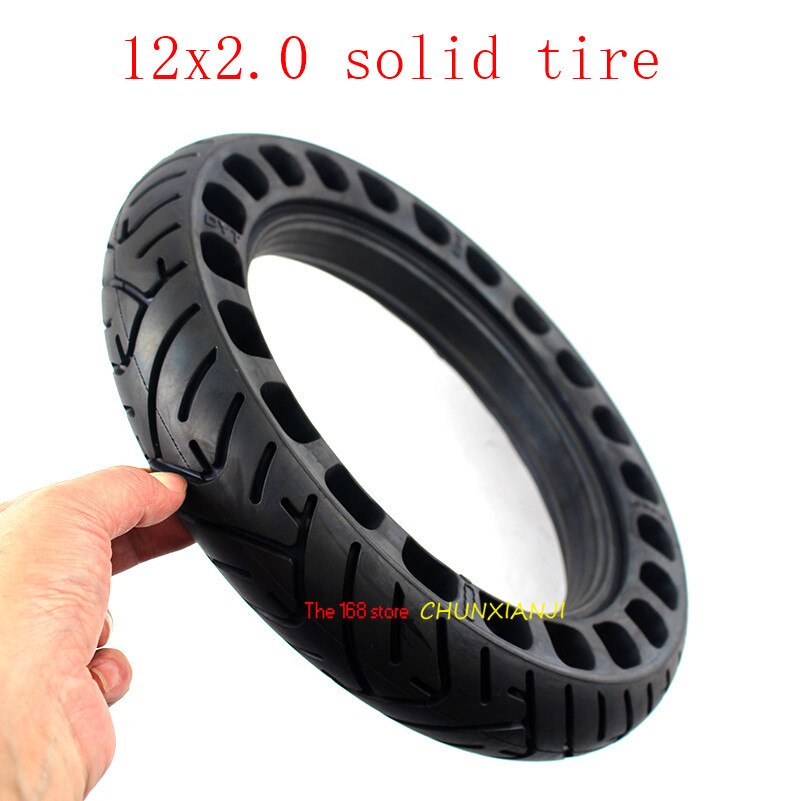 Neumático sólido sin cámara para patinete eléctrico, rueda no inflable de tamaño 12 pulgadas, 12x2,0, 12x2.125, autoequilibrante, para muchos patinetes de Gas