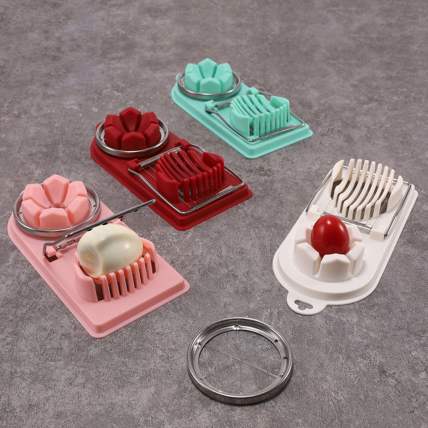 ZOSEIL 2in1 multifunktional rostfrei Stahl Ei Slicer Pro Kochen Eier Cutter Splitter Teiler Küche Spielereien Heimat Zubehör