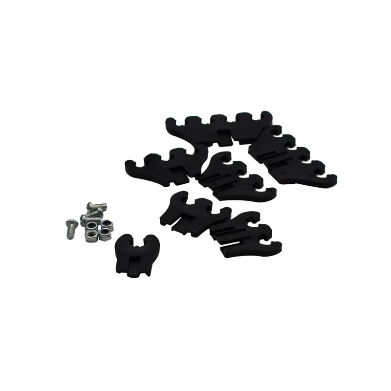 Chrome Linear Spark Plug Wire Separators Divider Loom Black Valve Cover 350 Auto Frame Distribution Clamp