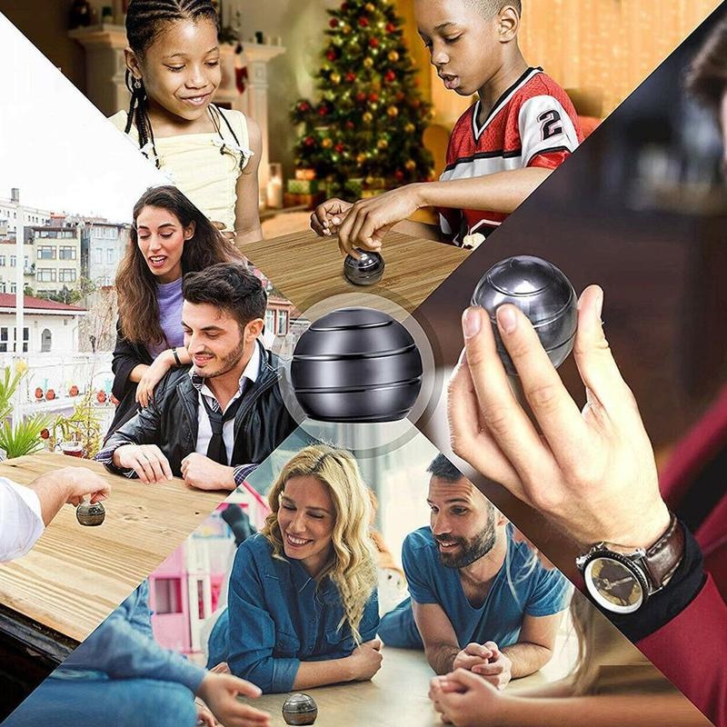 3cm roterande sfäriska gyroskop dekompression bordsleksak hypnotisk gyroskop flödande fingerleksak roterande gyro avspänningsleksak