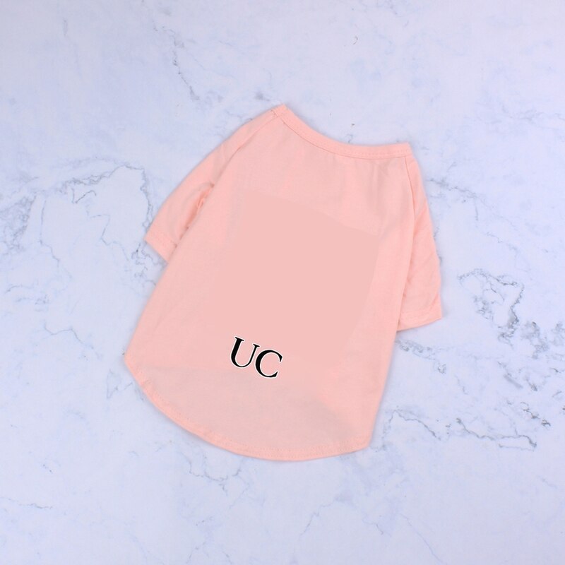 Hund T-shirts Französisch Bulldogge Schnauzer Komfortable Atmungsaktive Kleidung Luxus Hund Kleidung für Kleine Hunde ZY7025: pink / M