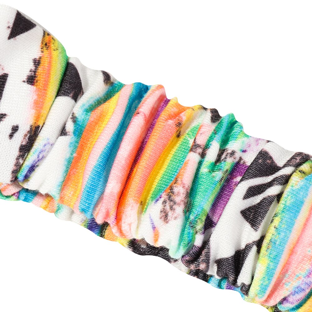 Sportliches elastisches stirnband, yoga-turban, breites haarband, damen-kopftuch, haaraccessoire, schlicht