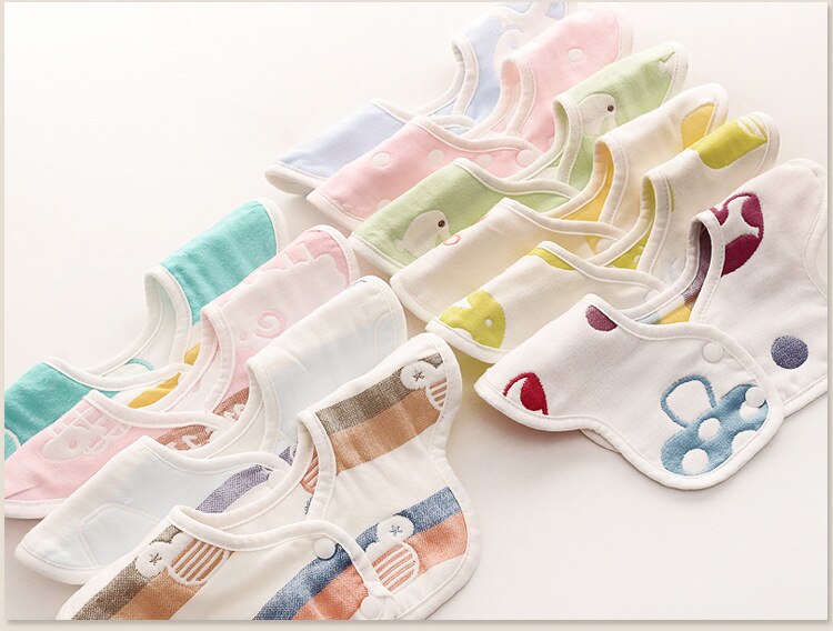 Śliniaki dla dzieci Słodki kreskówka wzór maluch dziecko wodoodporny śliniaczek bawełna dopasowanie 0-3 lat niemowlę śliniaki dla niemowląt karmienie