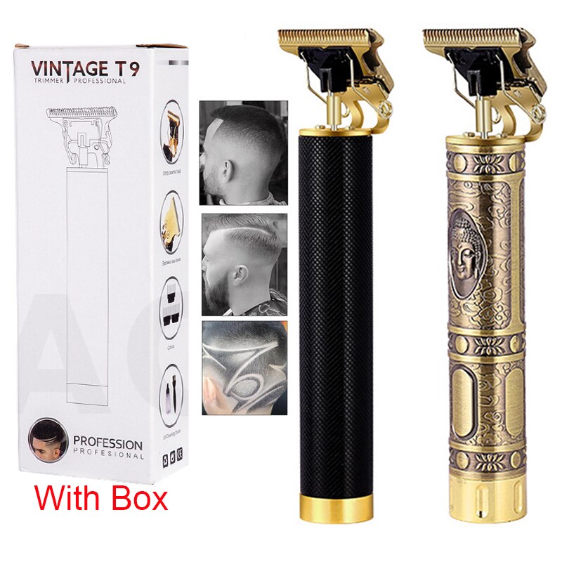 Tondeuse à Cheveux Rechargeable Sans Fil Dragon - 4 Têtes, Dorée, Format Voyage, Neuve