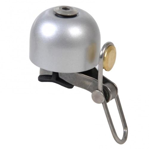 Sonnette ronde de vélo Vintage, son clair et fort, klaxon de vélo pour adultes et enfants, pièces de rechange: Silver
